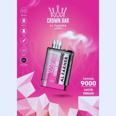 Al Fakher Crown Bar Crystal 9000 Puffs 20mg Disposable Vape