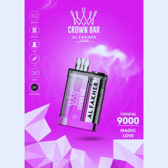 Al Fakher Crown Bar Crystal 9000 Puffs 20mg Disposable Vape