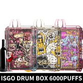 ISGO Drum Box Disposable 6000 Puffs 5% Rechargeable Vape