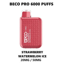 Strawberry Watermelon Ice - BECO Pro 6000 Puffs Disposable Vape in Dubai, UAE