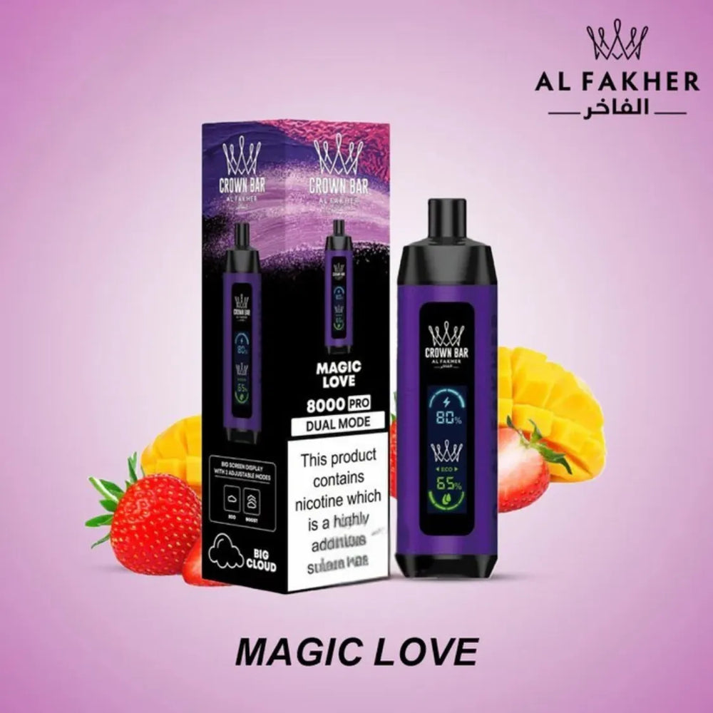 Best Al Fakher-Crown Bar Pro 8000 Puffs_Dual Mode— Magic Love Near me 