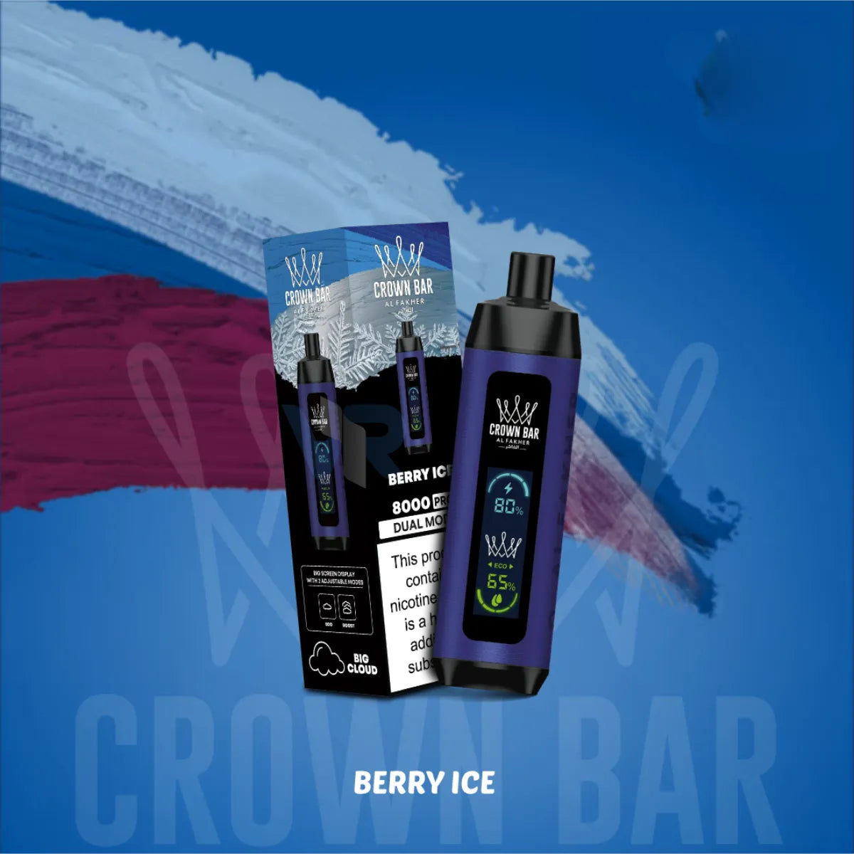 Crown Bar Pro 8000 Puff Al Fakher Disposable Vape In Dubai