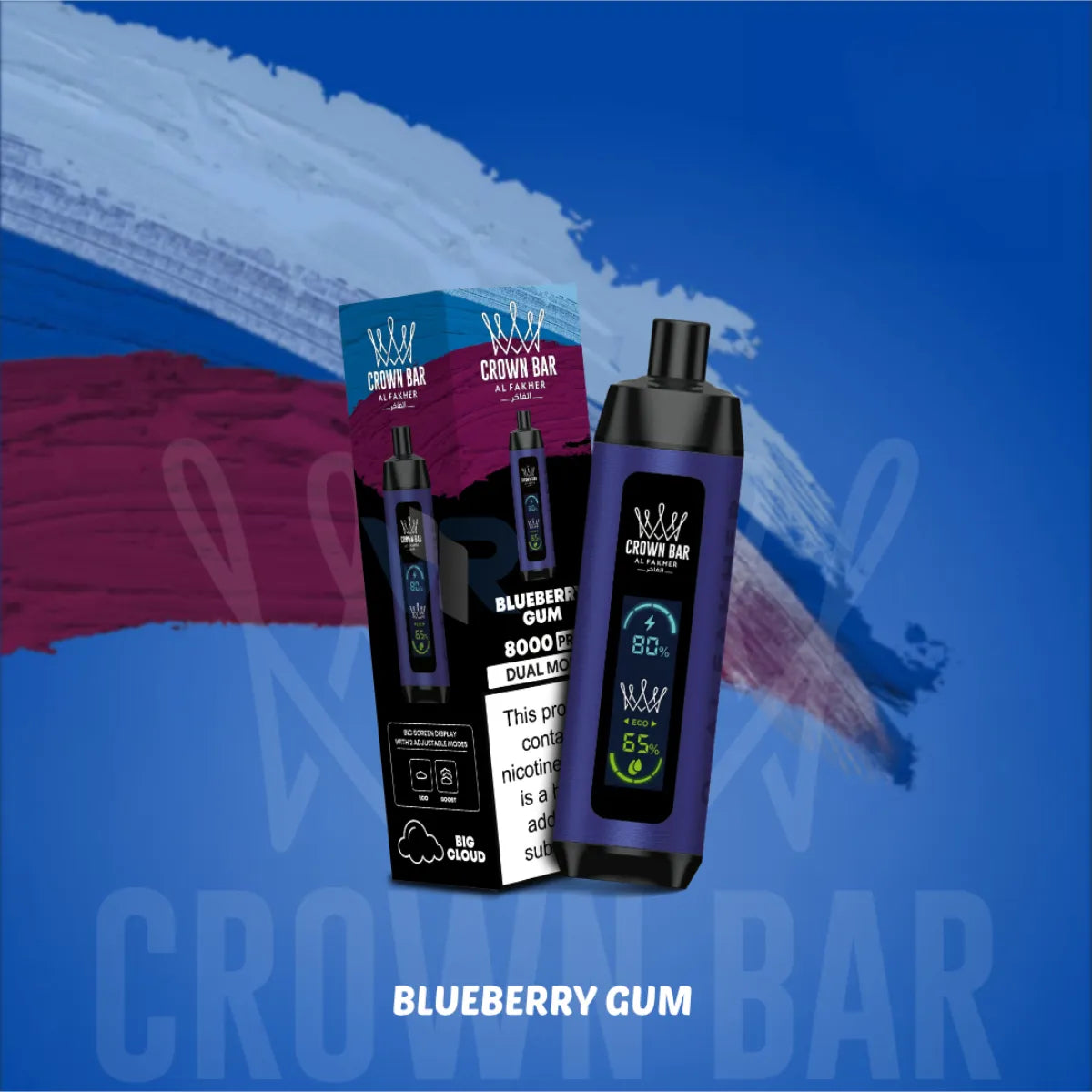 Crown Bar Pro 8000 Puff Al Fakher Disposable Vape In Dubai