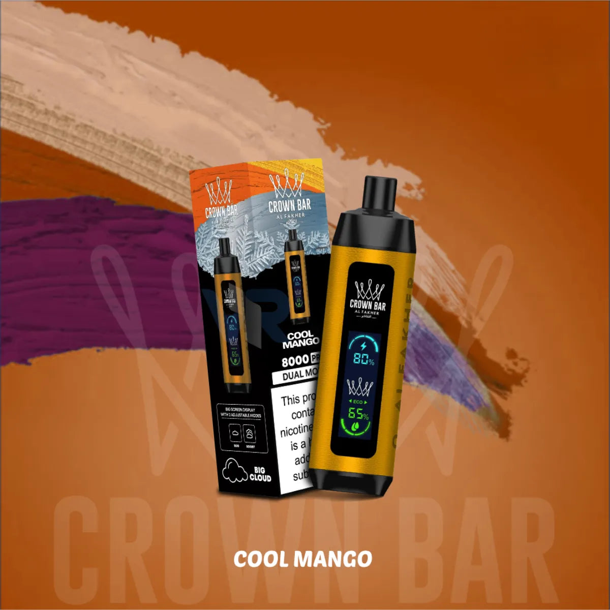 Crown Bar Pro 8000 Puff Al Fakher Disposable Vape In Dubai