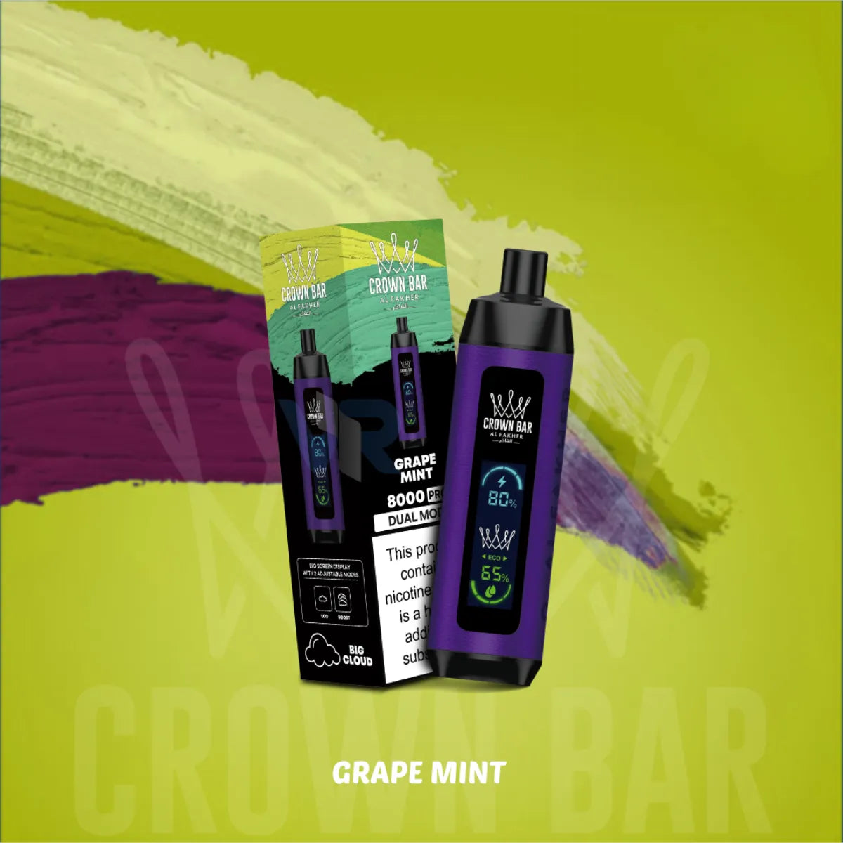 Crown Bar Pro 8000 Puff Al Fakher Disposable Vape In Dubai