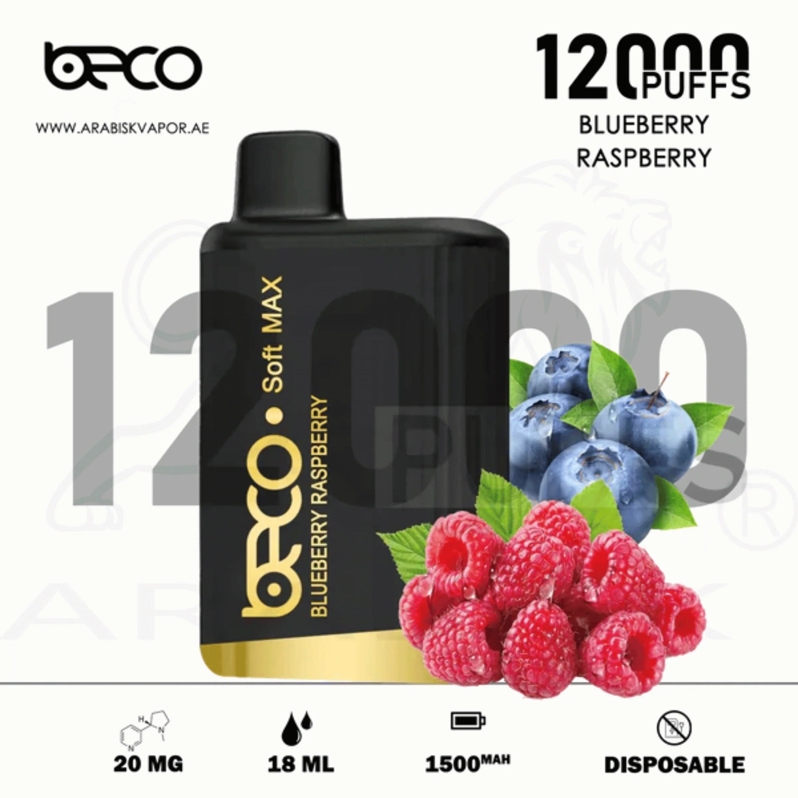 BECO-SOFT-MAX-12000-PUFFS