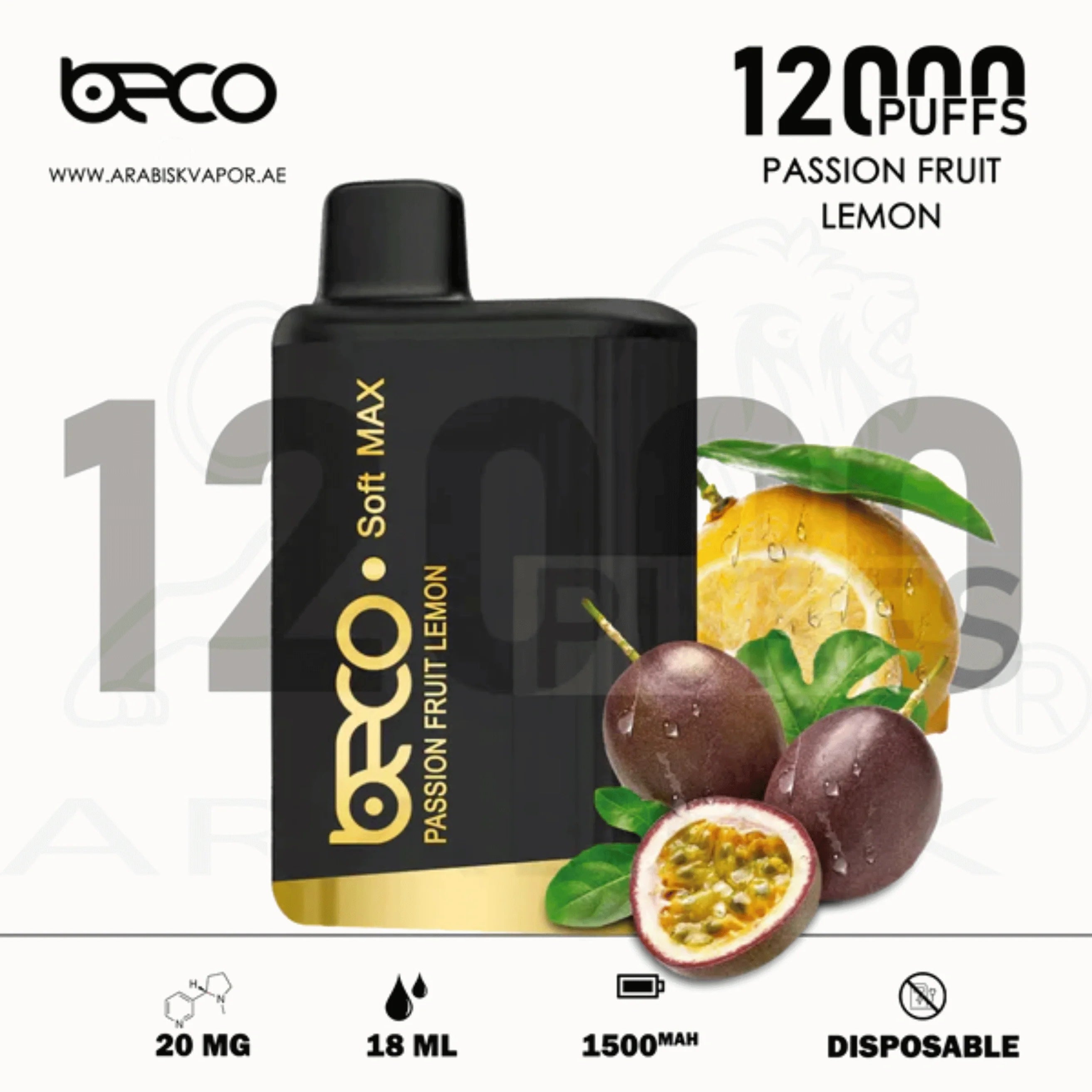 BECO-SOFT-MAX-12000-PUFFS