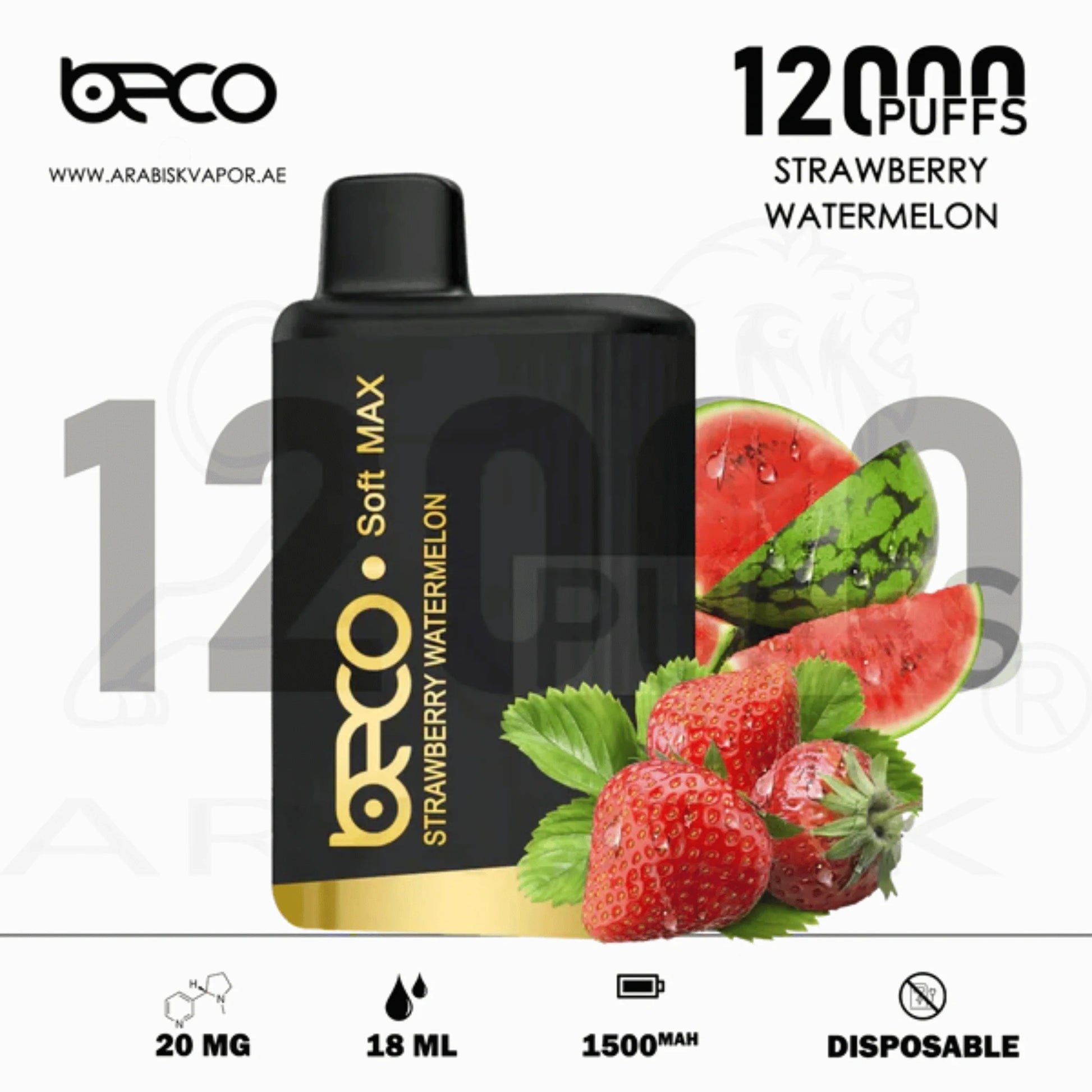 BECO-SOFT-MAX-12000-PUFFS