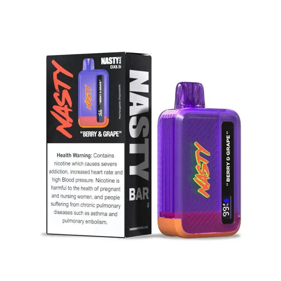 Berry Grape- Nasty Bar 8500 Puffs Disposable Vape 20mg in Dubai, UAE
