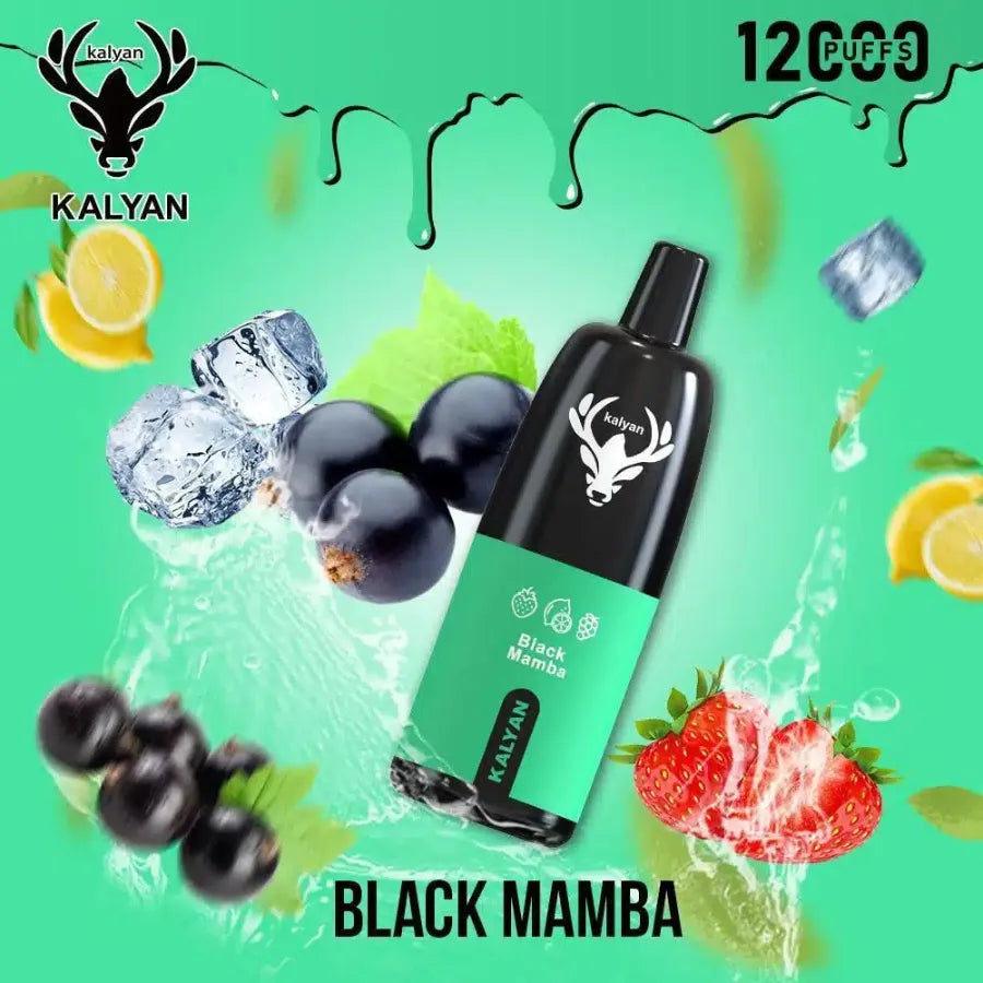 Black Mamba - Kalyan Pro 12000 Puffs Disposable Vape 50mg in Dubai, UAE