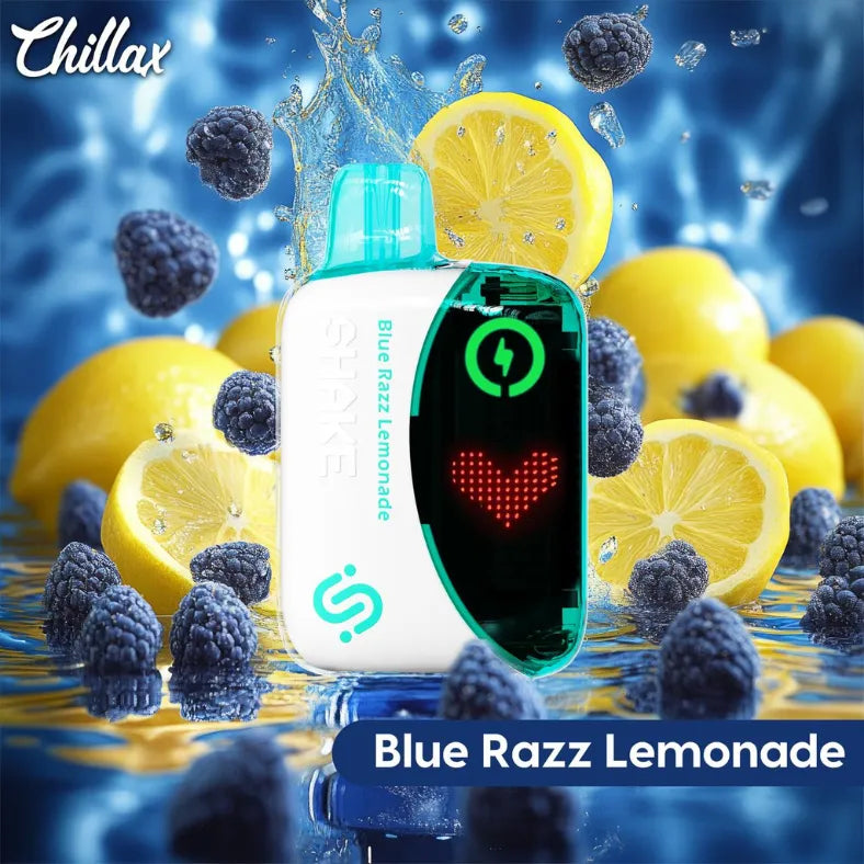 Blue Razz Lemonade - Chillax Shake 22000 Puffs Disposable Vape 50mg in Dubai, UAE