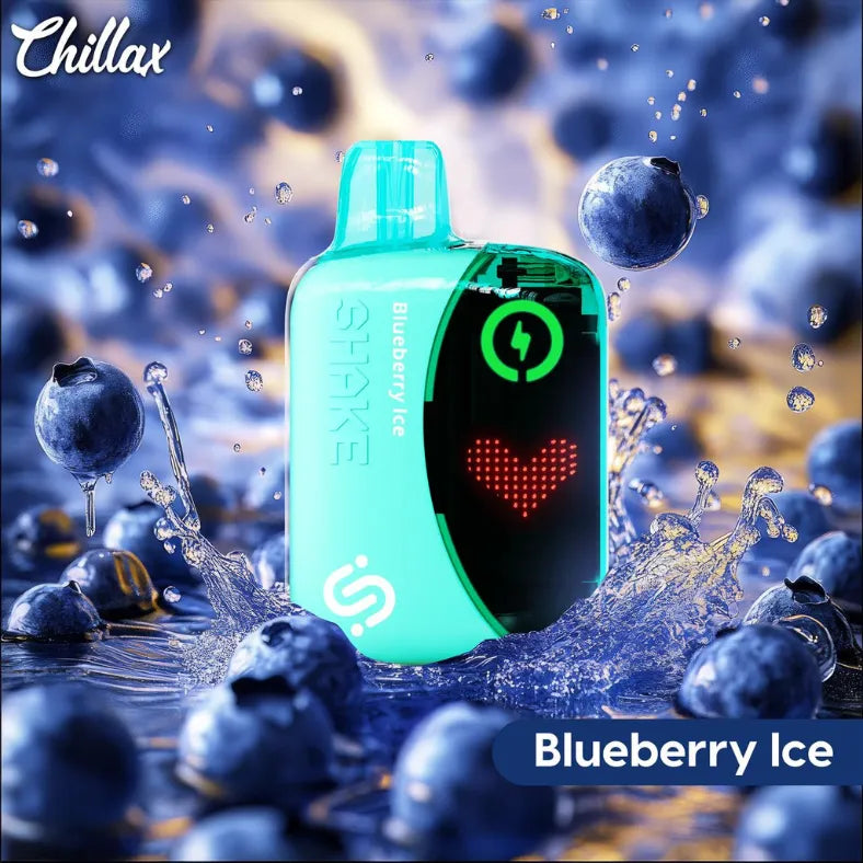 Blueberry Ice - Chillax Shake 22000 Puffs Disposable Vape 50mg in Dubai, UAE