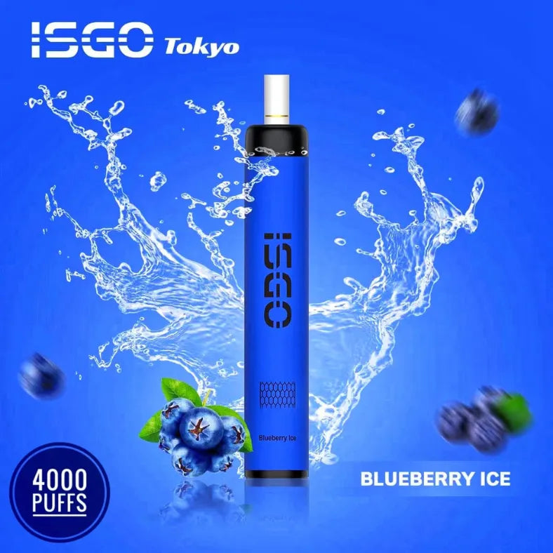 Blueberry Ice - ISGO Tokyo 4000 Puffs Disposable Vape in Dubai, UAE