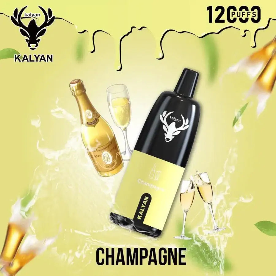 Champagne  - Kalyan Pro 12000 Puffs Disposable Vape 50mg in Dubai, UAE 
