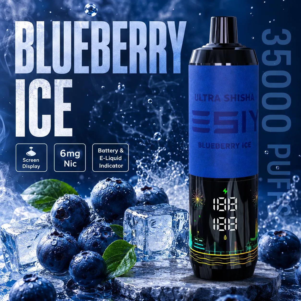 TESIYI Ultra Shisha 35000 Puffs Disposable Vape 6mg