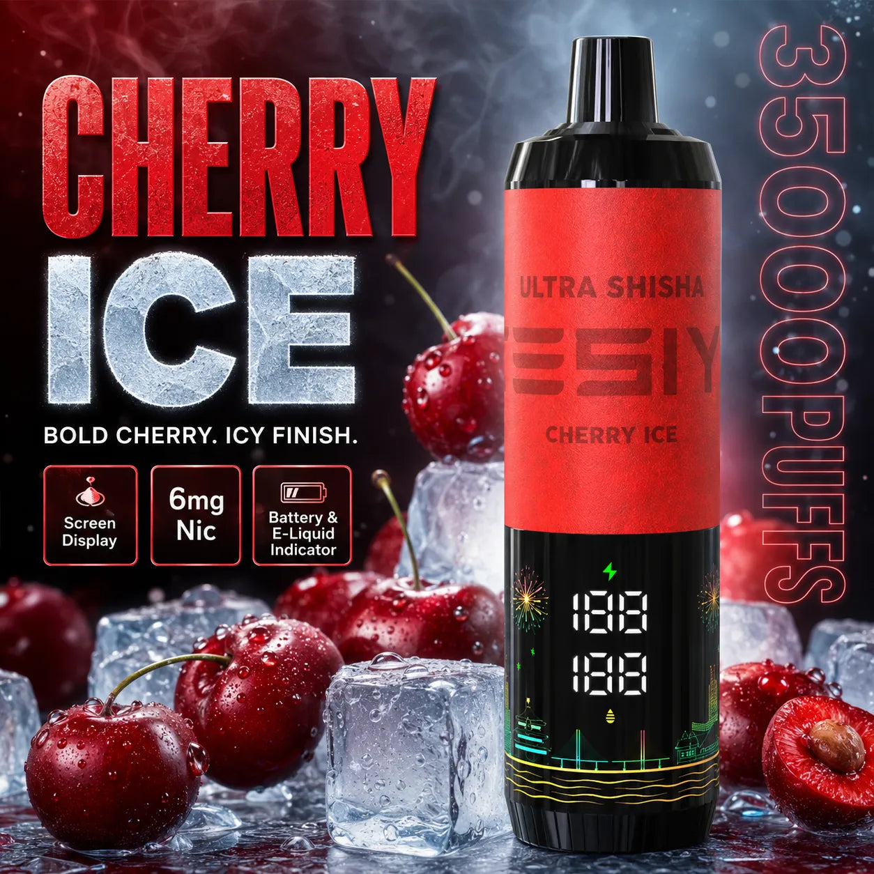 TESIYI Ultra Shisha 35000 Puffs Disposable Vape 6mg