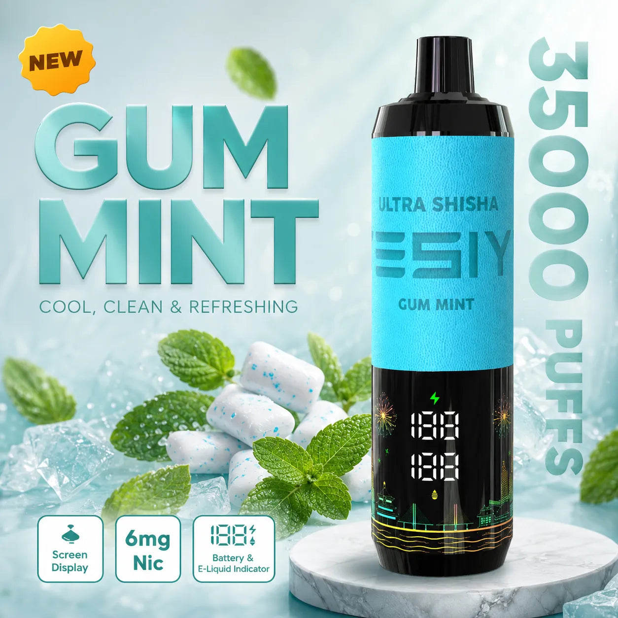 TESIYI Ultra Shisha 35000 Puffs Disposable Vape 6mg