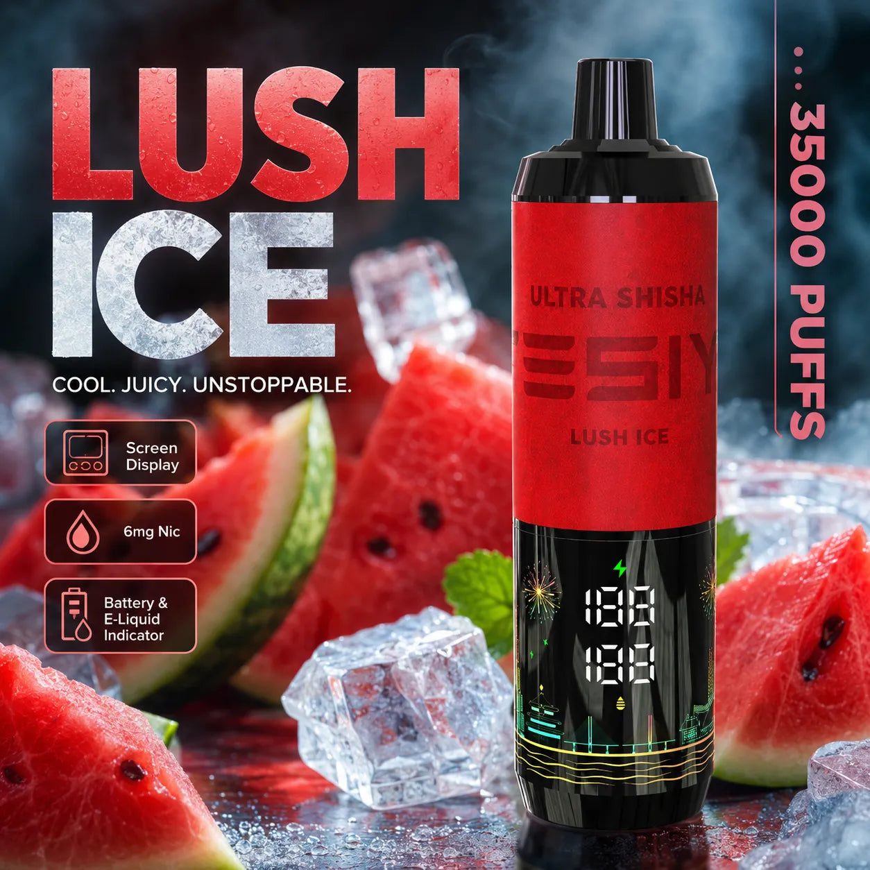 TESIYI Ultra Shisha 35000 Puffs Disposable Vape 6mg