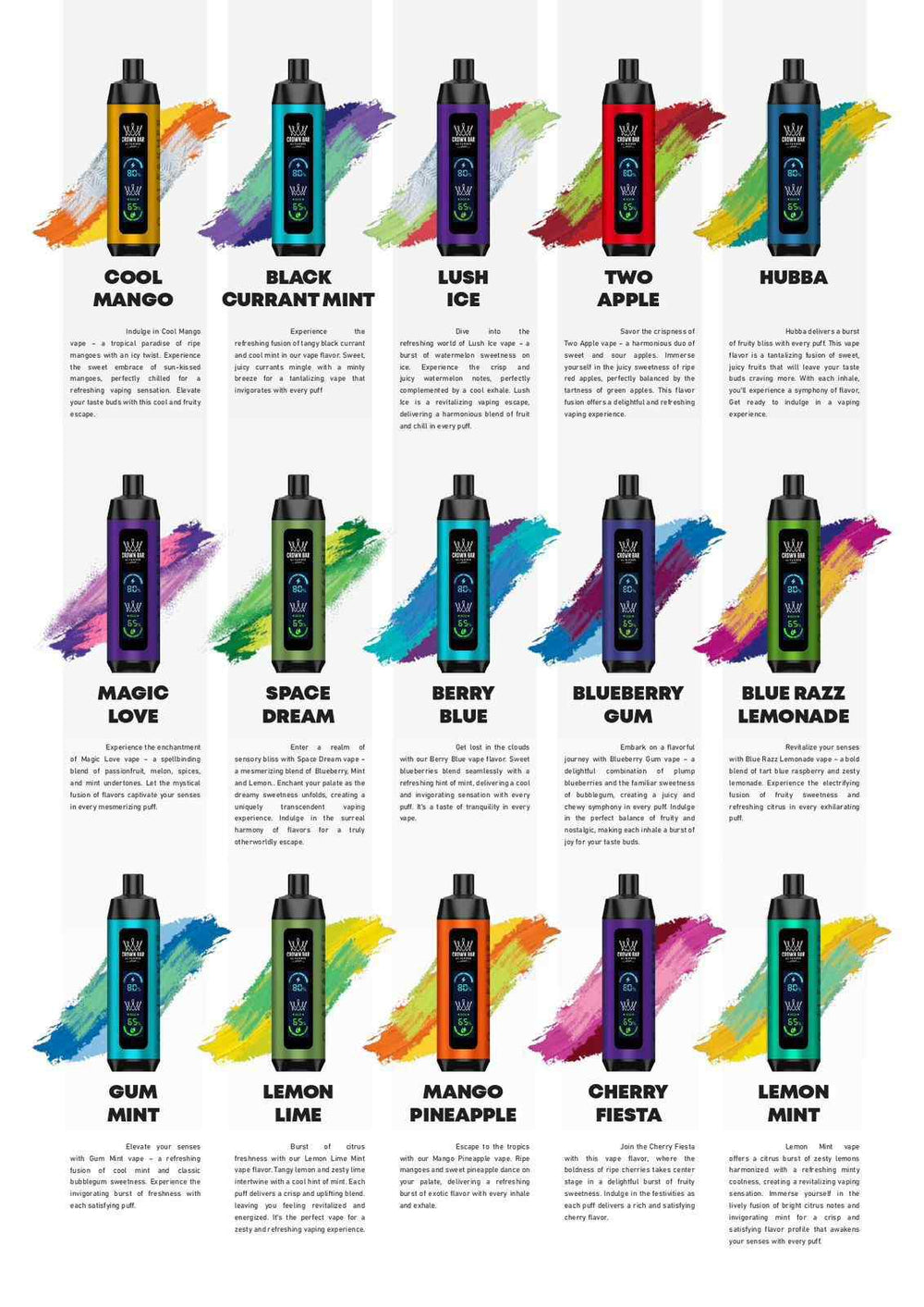 Crown Bar Pro 8000 Puff