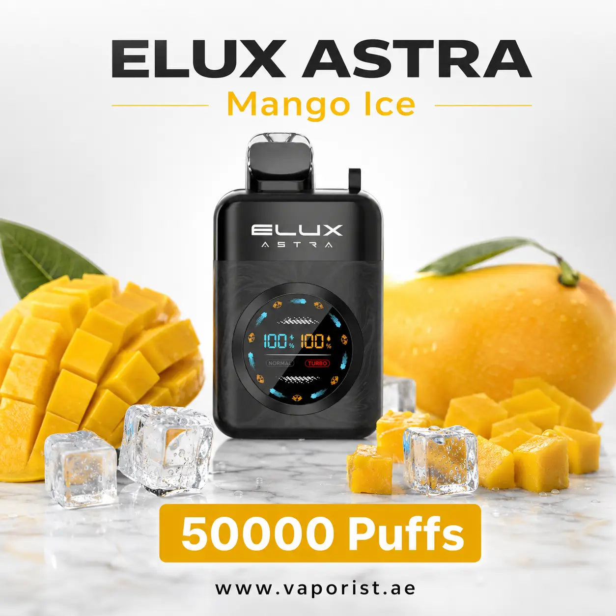 ELUX ASTRA Mango Ice disposable vape device