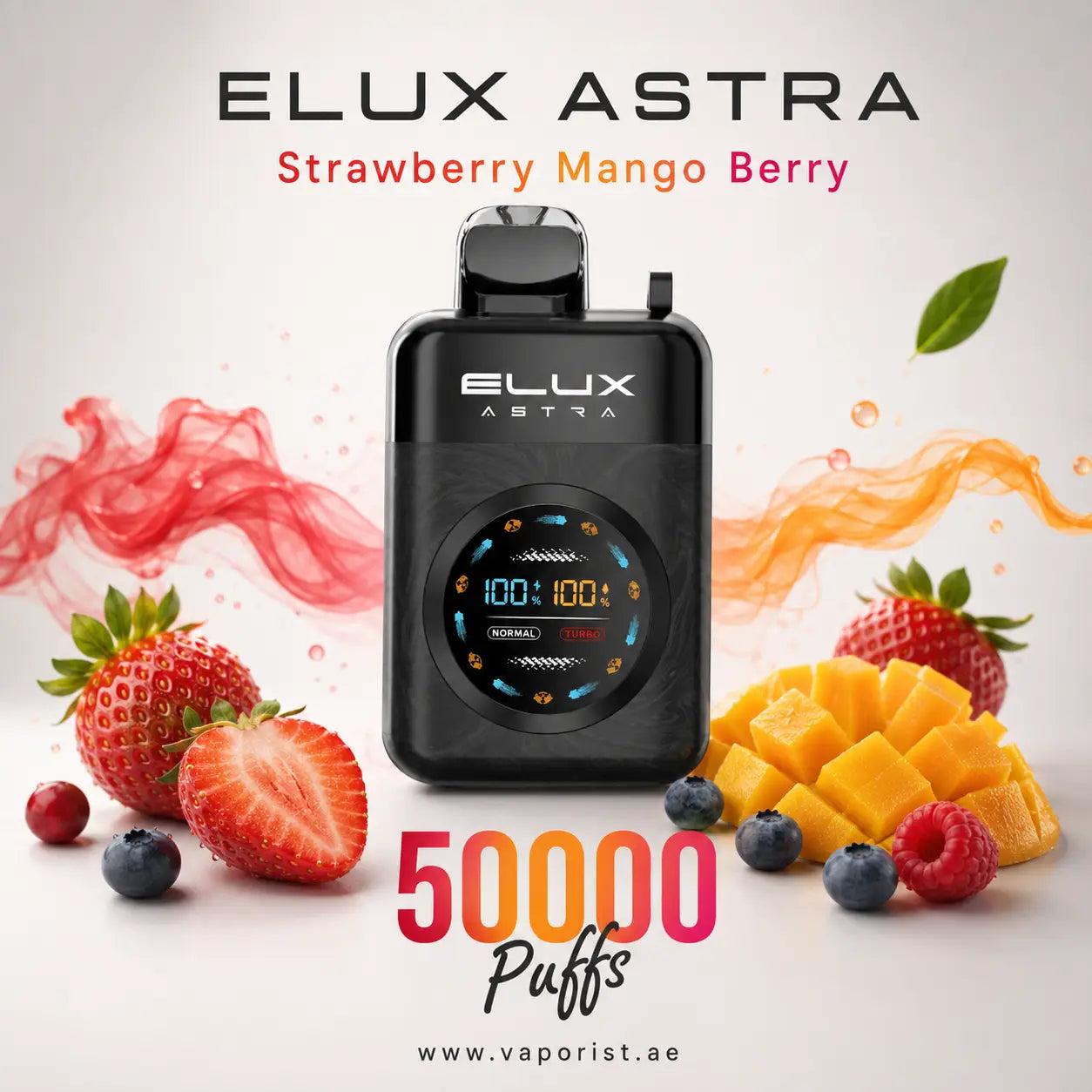 ELUX ASTRA Strawberry Mango Berry disposable vape