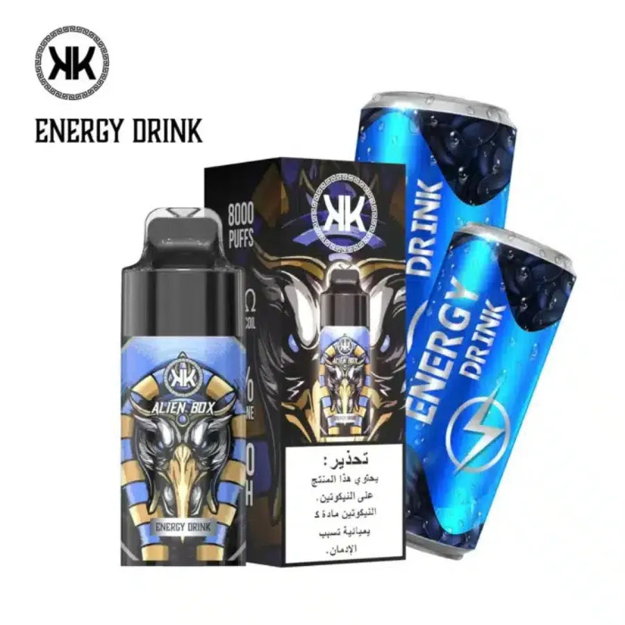 Energy Drink - KK Energy Alien Box 8000 Puffs Disposable Vape in Dubai, UAE