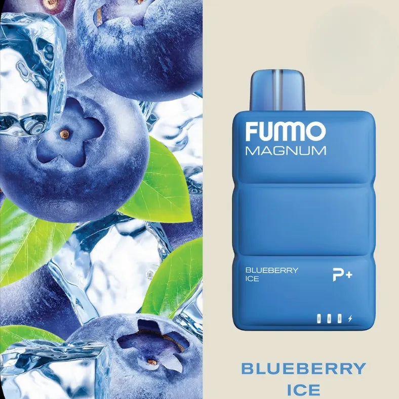 Blueberry Ice - FUMMO Magnum 8000 Puffs Disposable Vape 2% Nicotine in Dubai, UAE
