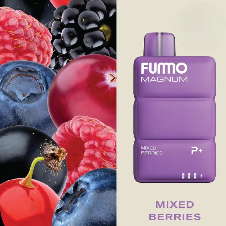 Mixed Berries  - FUMMO Magnum 8000 Puffs Disposable Vape 2% Nicotine in Dubai, UAE