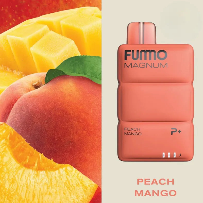 Peach Mango  - FUMMO Magnum 8000 Puffs Disposable Vape 2% Nicotine in Dubai, UAE