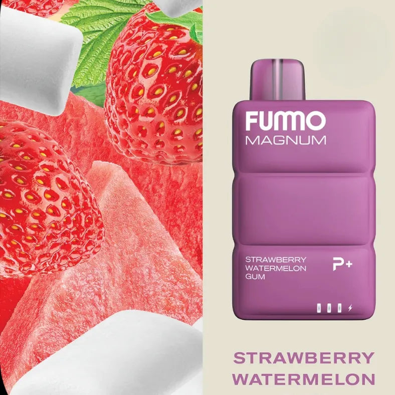 Strawberry Watermelon  - FUMMO Magnum 8000 Puffs Disposable Vape 2% Nicotine in Dubai, UAE