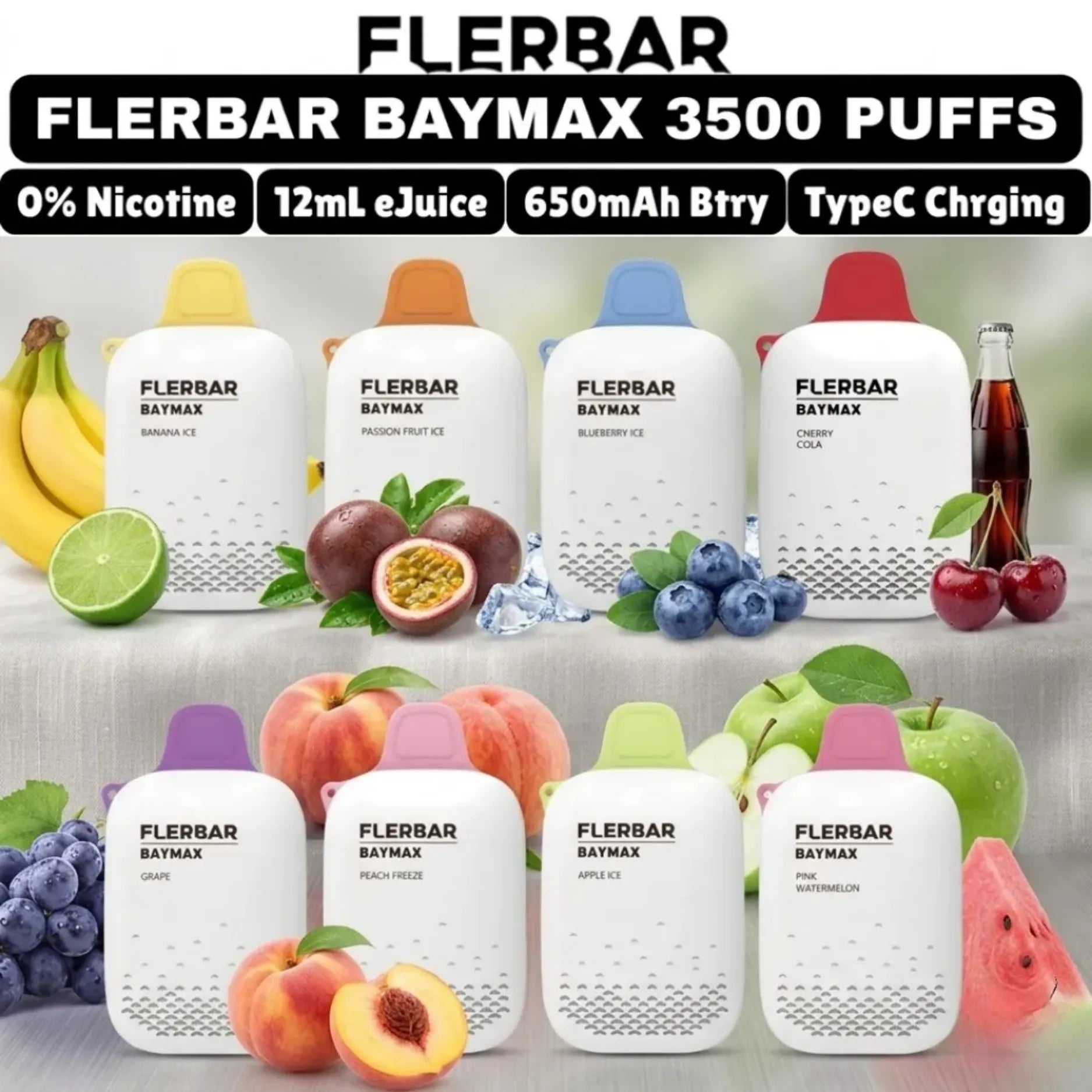 Flerbar-Baymax-3500-Puffs-0mg