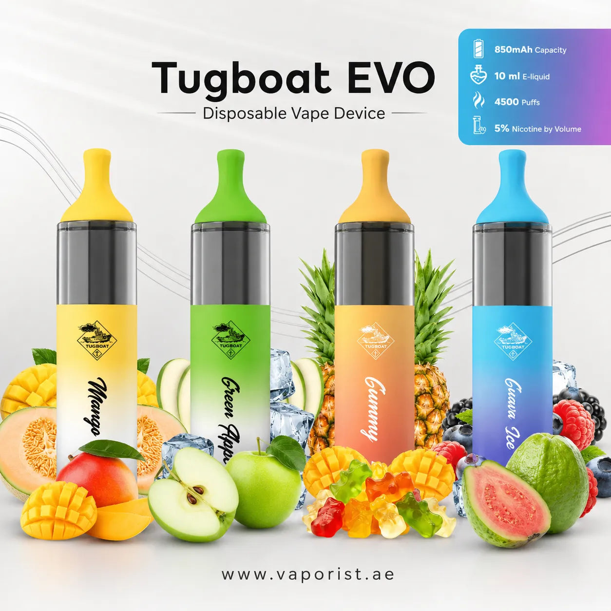 Four disposable vape device