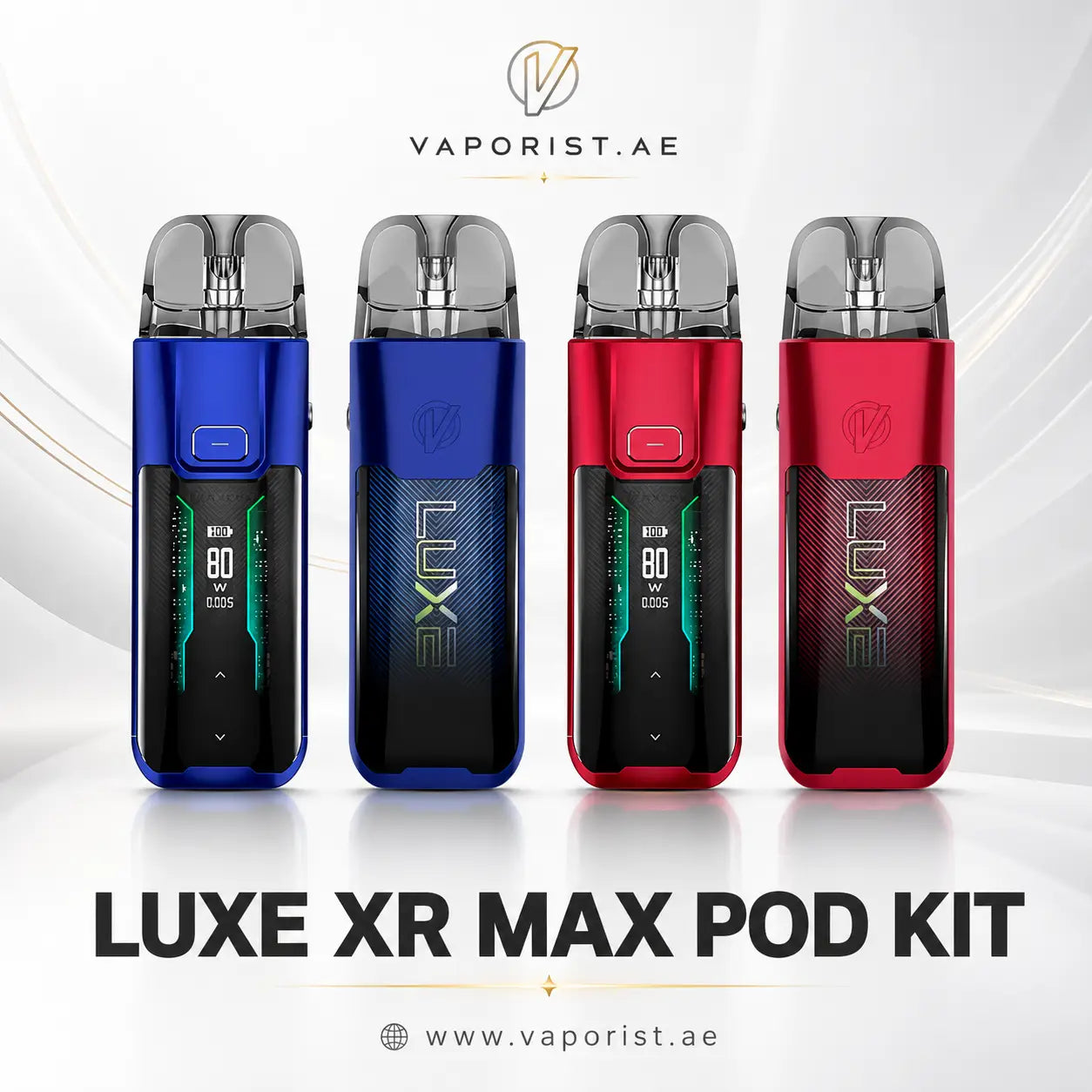 Four vape pod kits LUXE XR MAX POD KIT