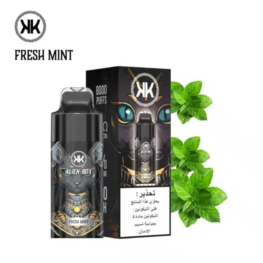 Fresh Mint - KK Energy Alien Box 8000 Puffs Disposable Vape in Dubai, UAE