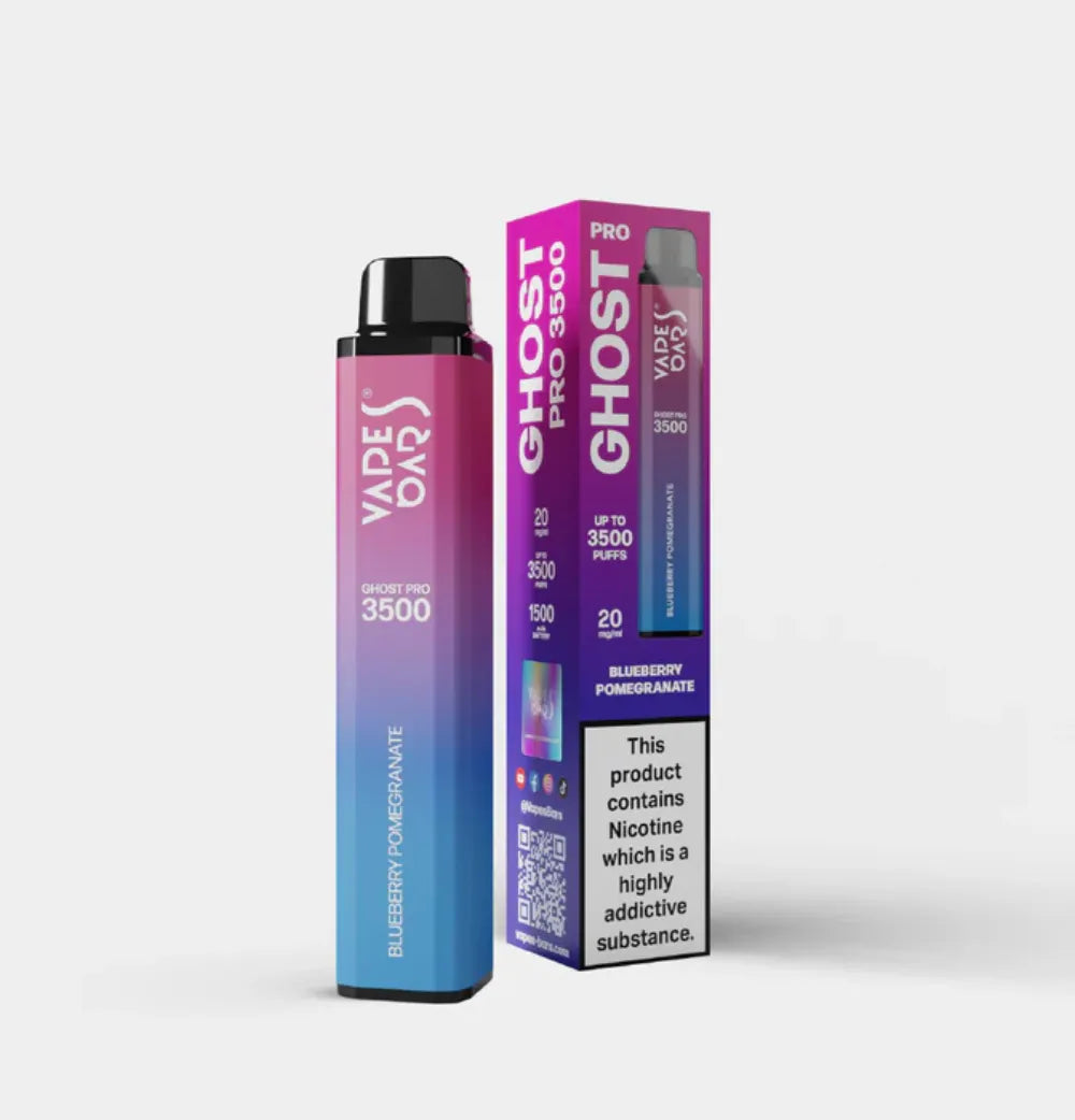 VAPES BARS GHOST PRO 3500 Puffs Zero Nicotine