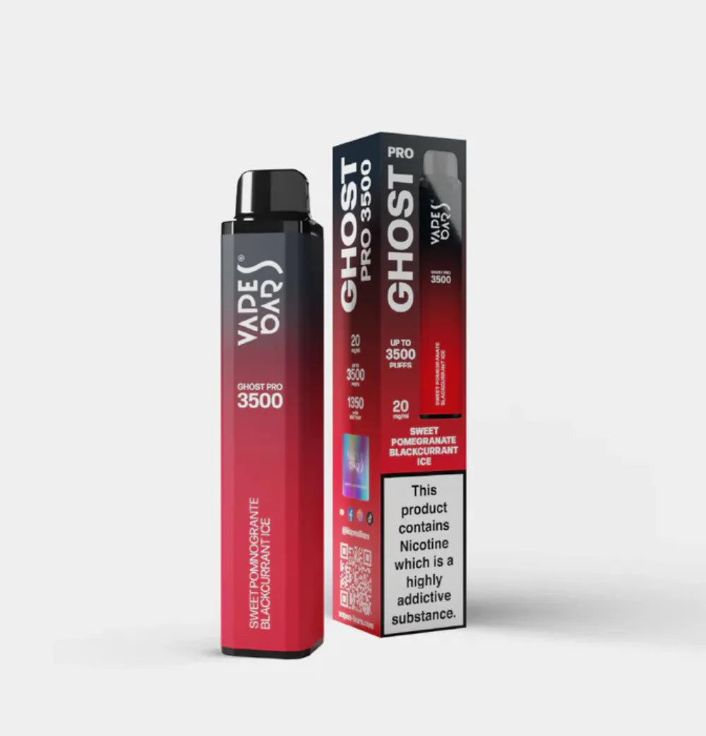 VAPES BARS GHOST PRO 3500 Puffs Zero Nicotine
