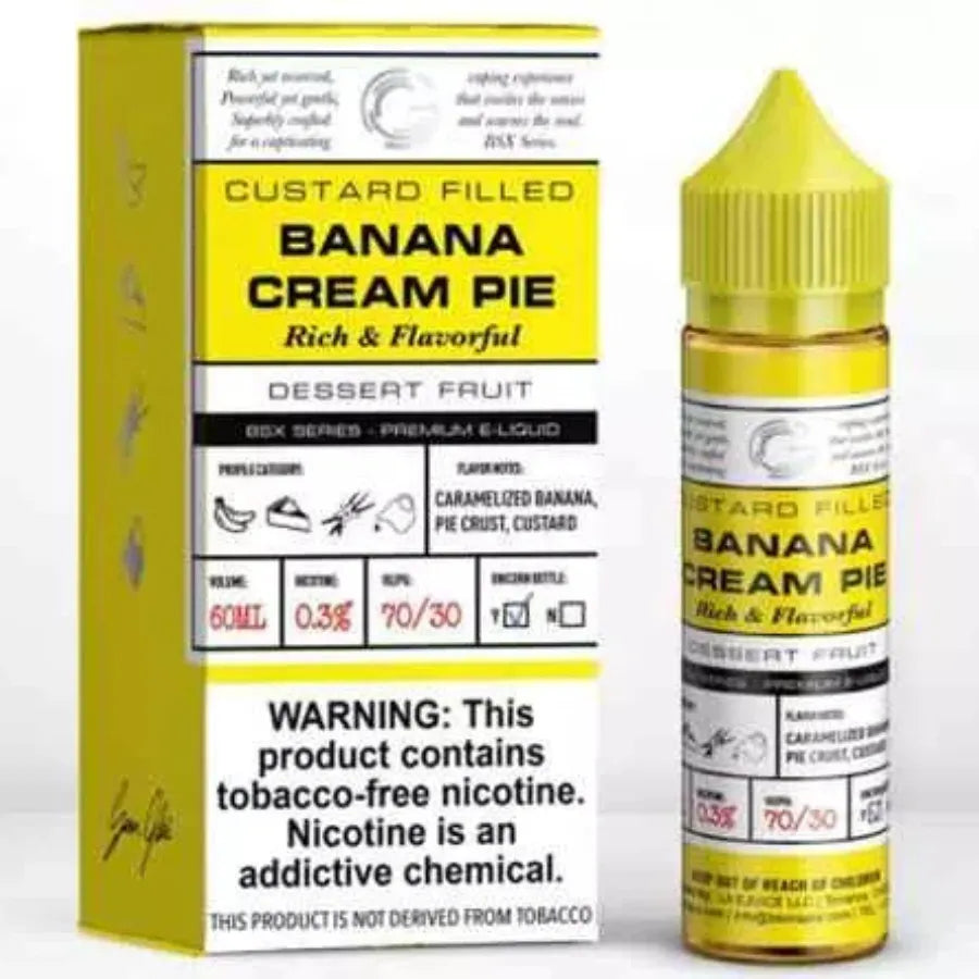 Banana Cream Pie - GLAS Basix Series 60ml E-Liquid in 3mg & 6mg Nicotine in Dubai