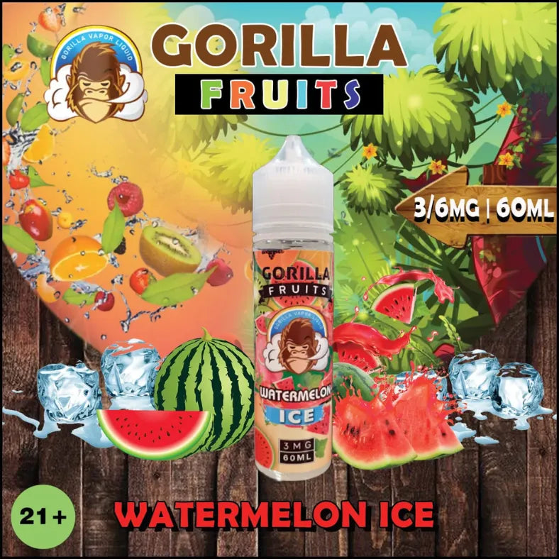 GORILLA60mlE-LIQUID_3mg_6mg_-WatermelonIce