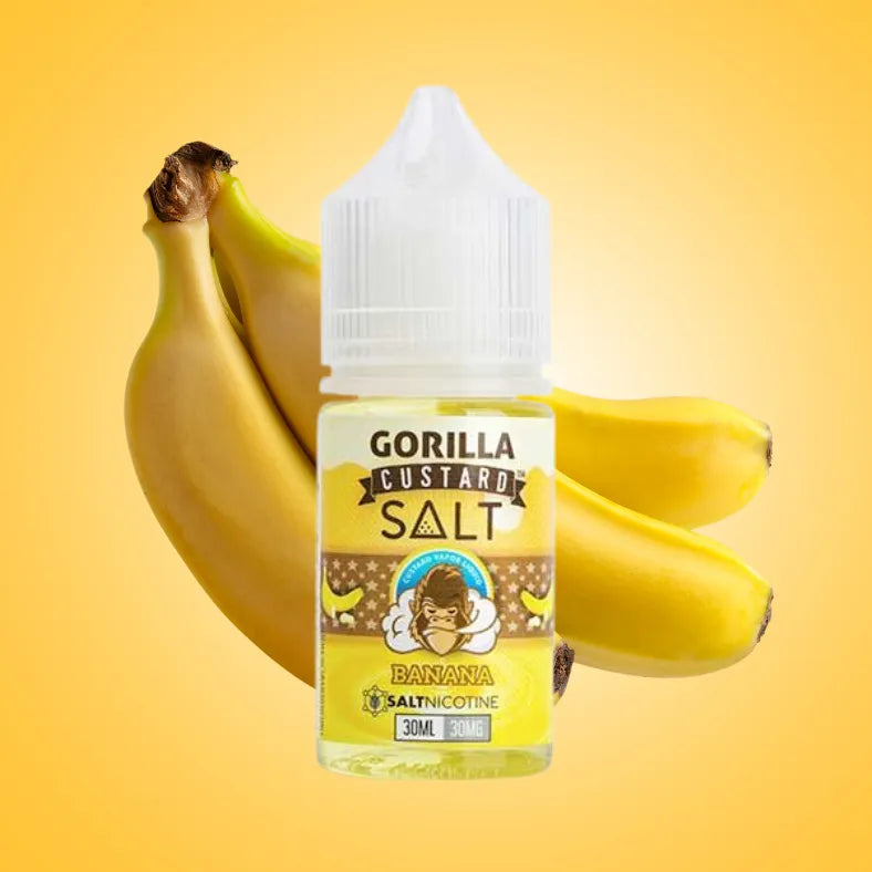 GORILLACUSTARDSaltNicotine30mlVapeE-Liquid-Banana
