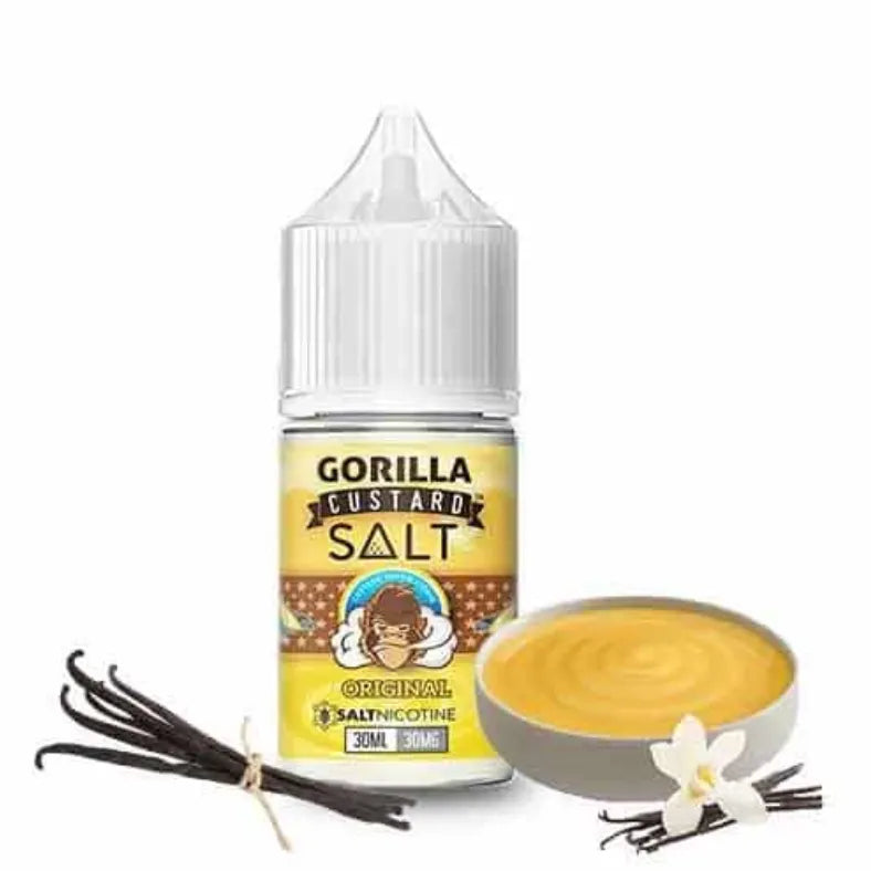 GORILLACUSTARDSaltNicotine30mlVapeE-Liquid-OriginalCustard