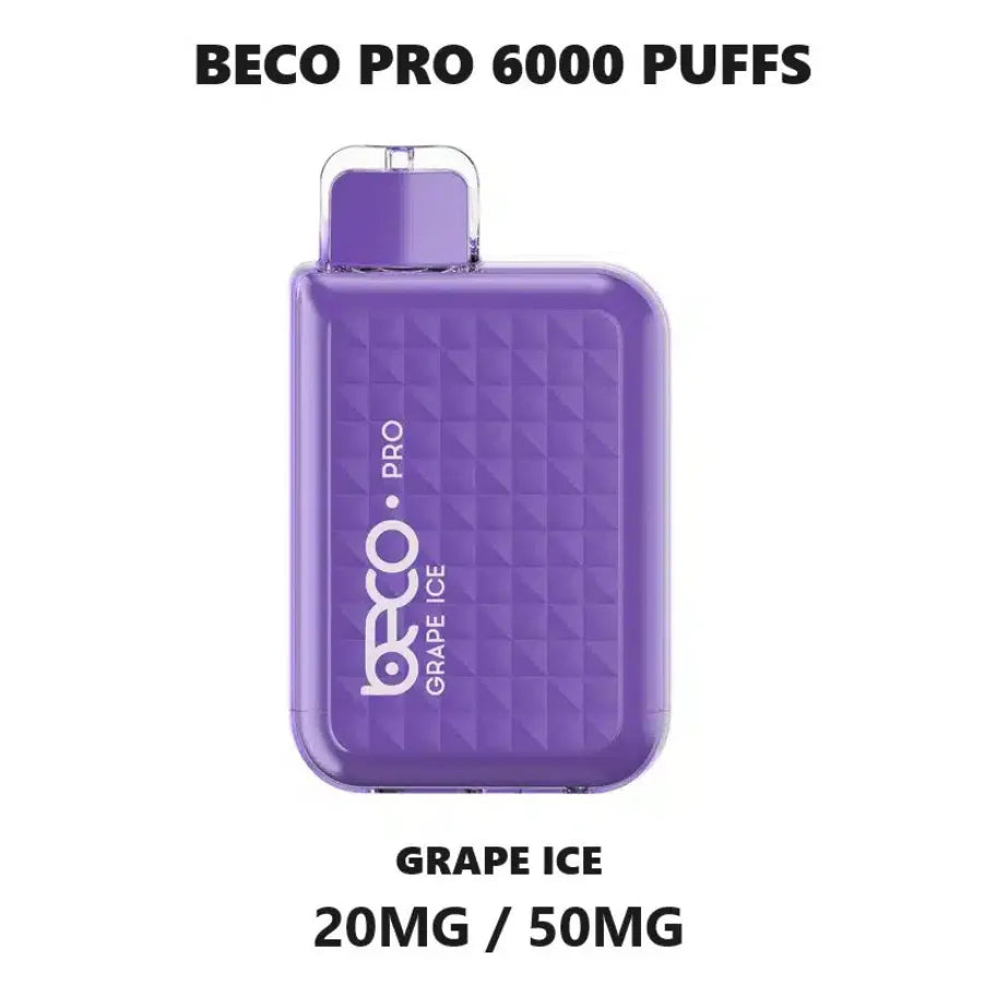 Grape Ice - BECO Pro 6000 Puffs Disposable Vape in Dubai, UAE 
