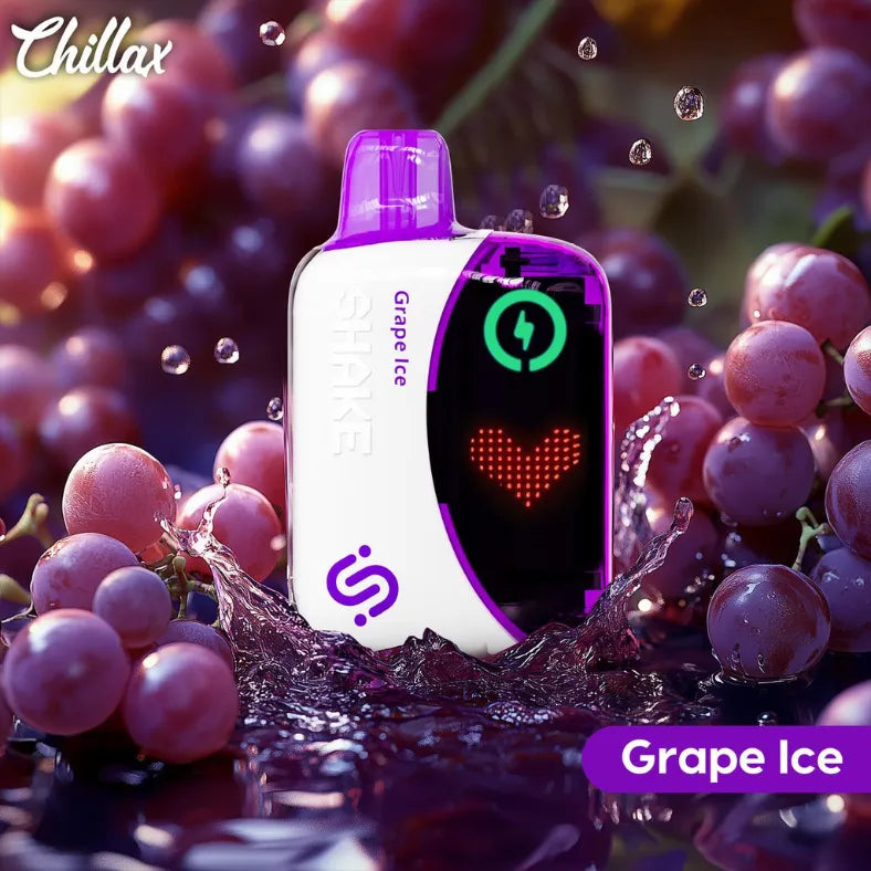 Grape Ice - Chillax Shake 22000 Puffs Disposable Vape 50mg in Dubai, UAE
