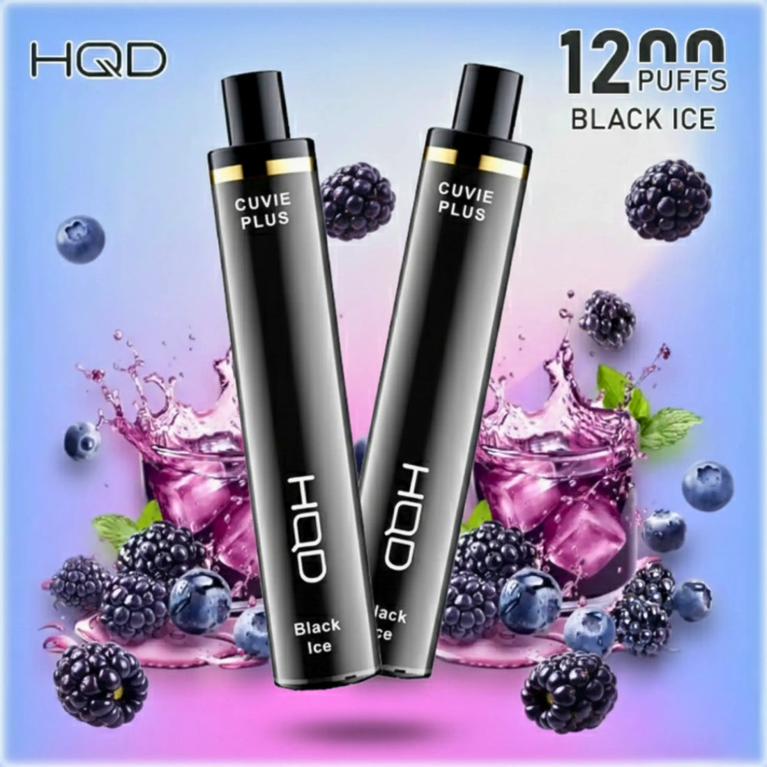 HQD Black Ice 1200 Puffs Cuvie Plus
