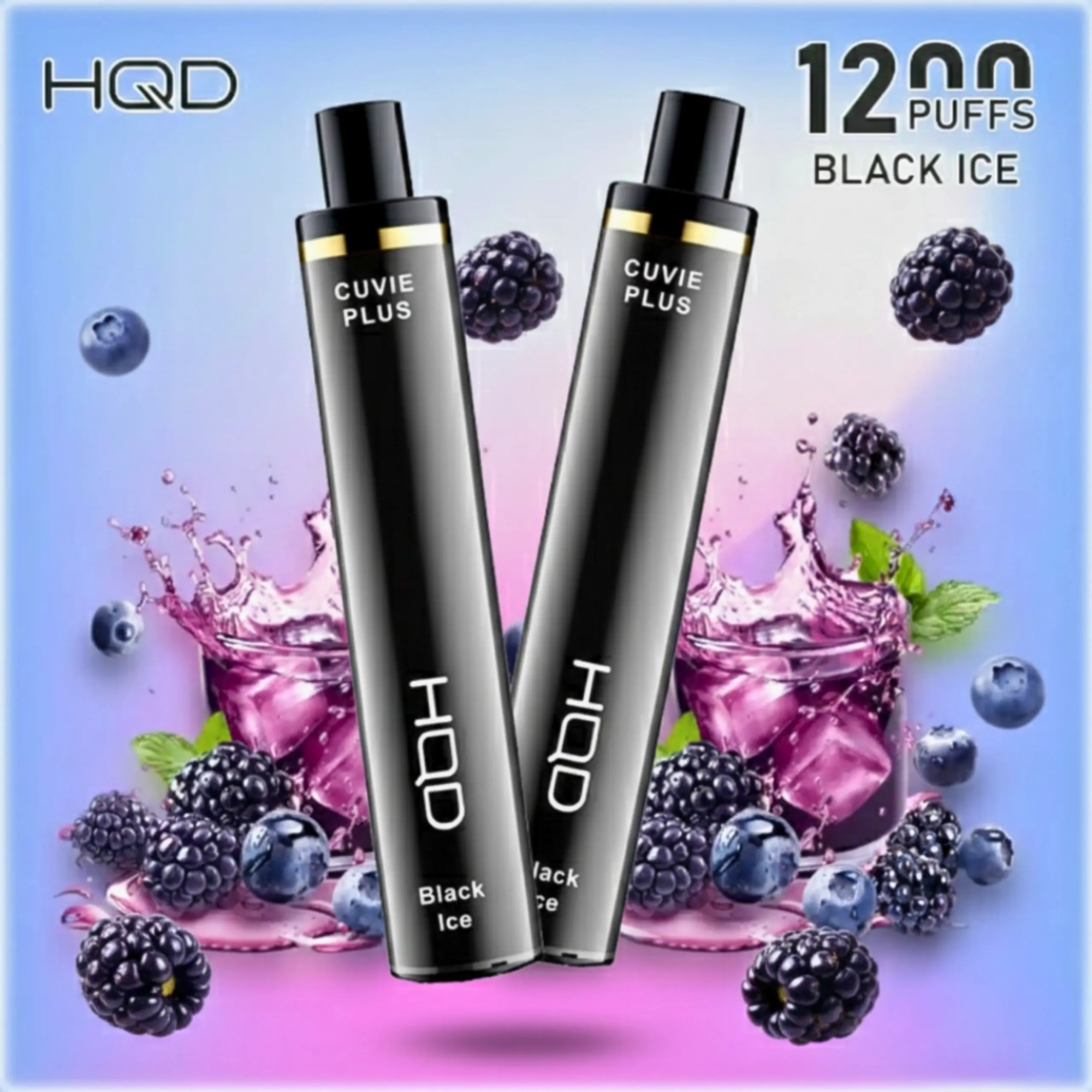 HQD Black Ice 1200 Puffs Cuvie Plus