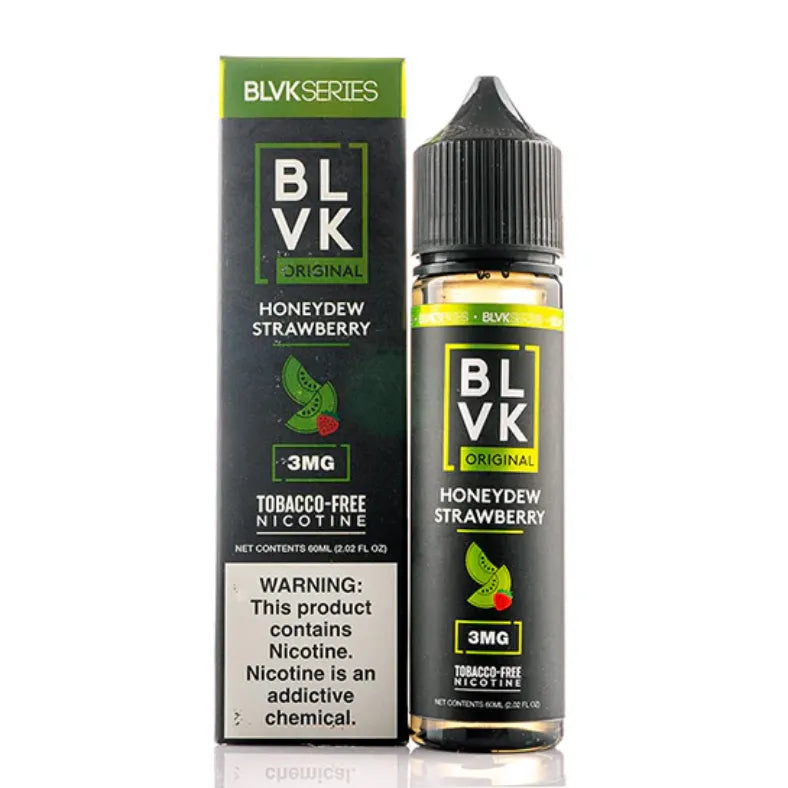 Honeydew Strawberry - BLVK 60ml Vape Juice 3mg E-Juice Premium E-Liquid in Dubai