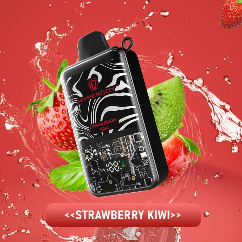Strawberry Kiwi  -  Hyperjoy 20000 Puffs Disposable Vape 50mg in Dubai, UAE