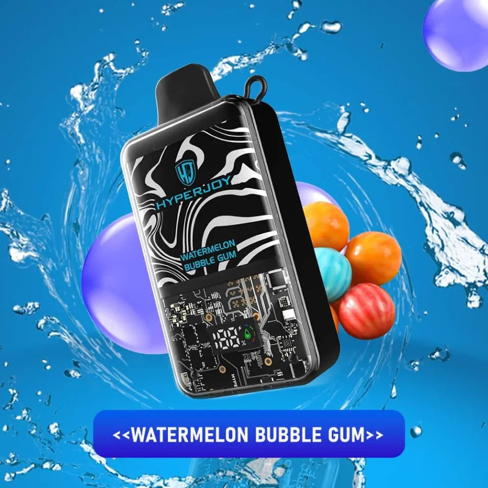 Watermelon Bubble Gum  -  Hyperjoy 20000 Puffs Disposable Vape 50mg in Dubai, UAE