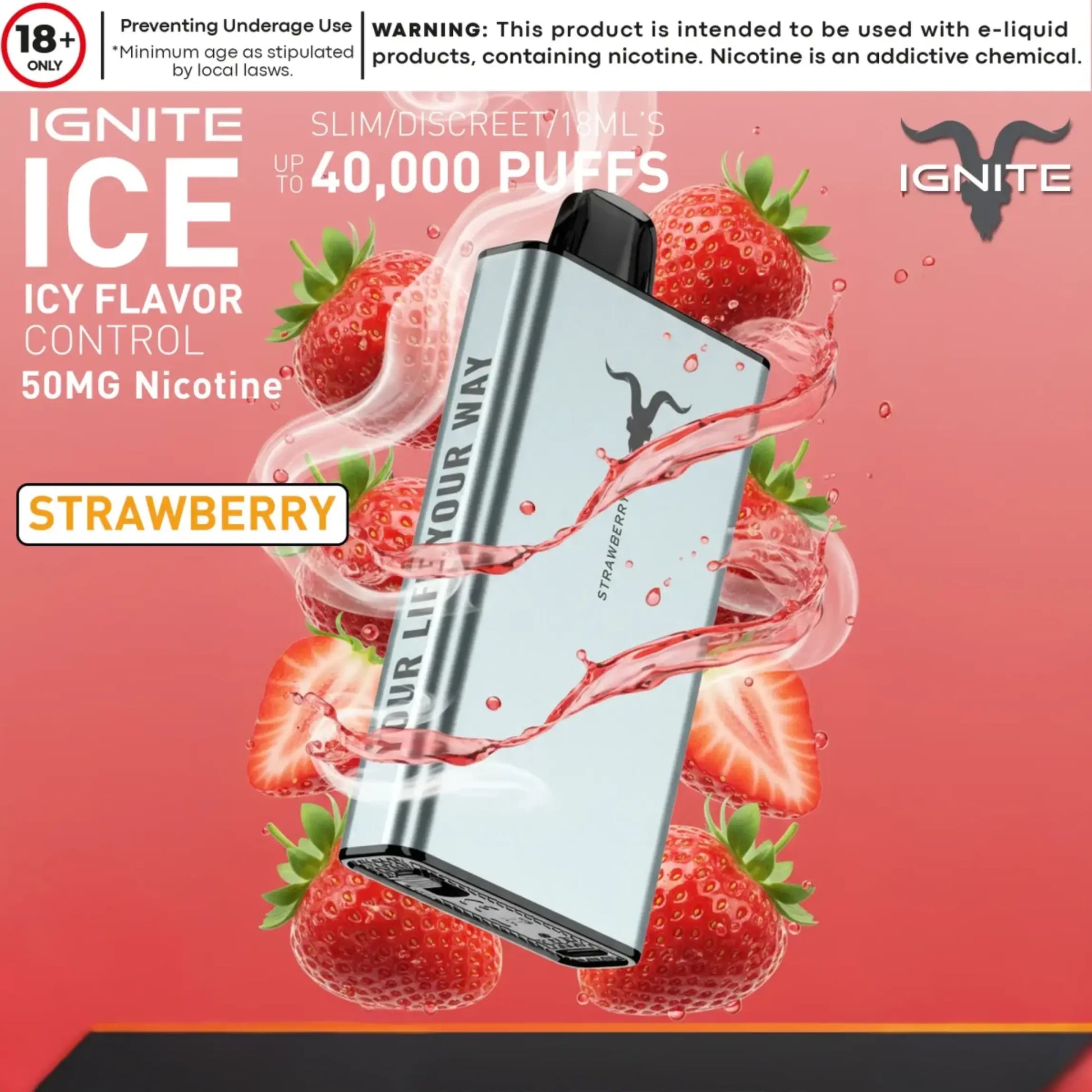 IGNITE ICE 40000 puffs disposable vape device