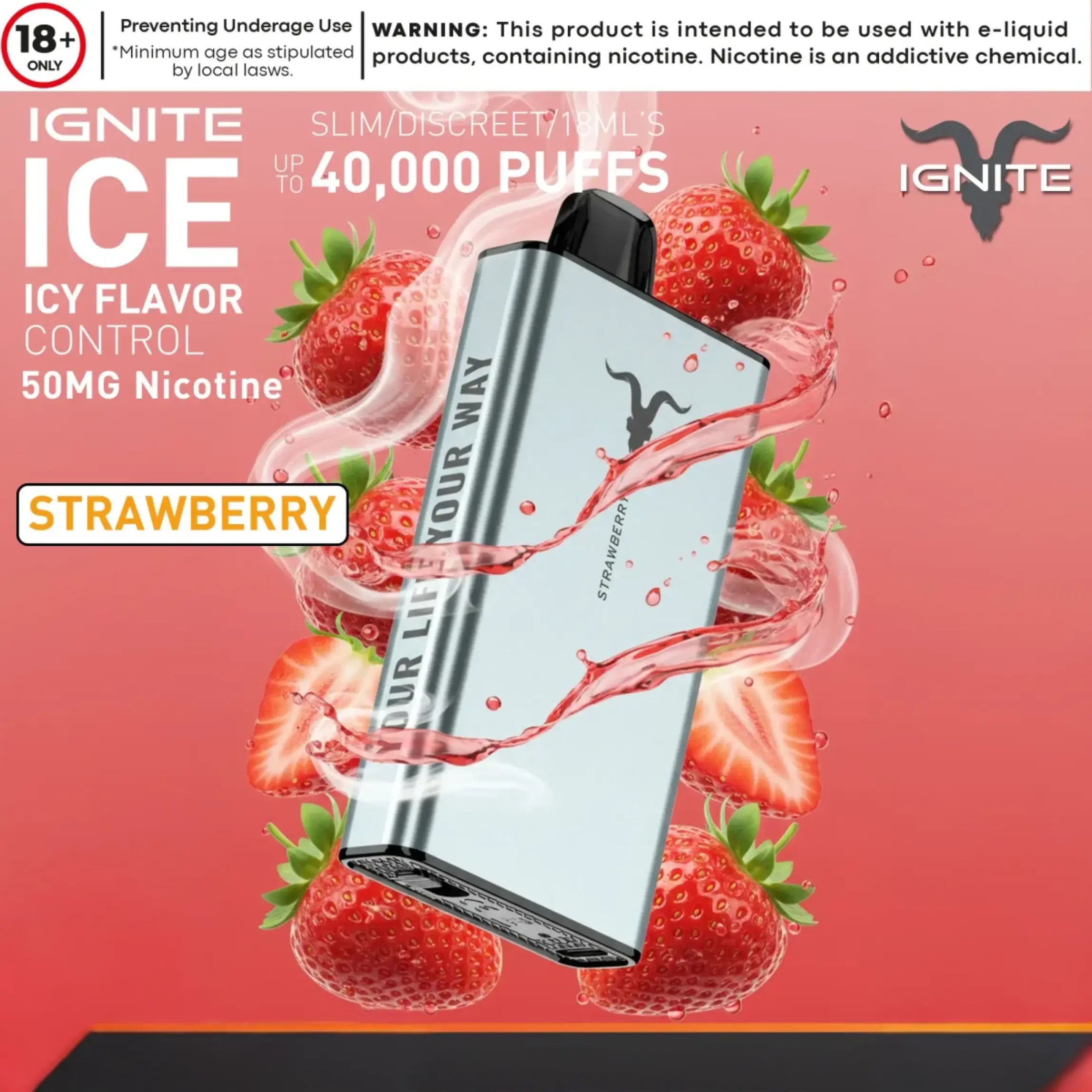 IGNITE ICE 40000 puffs disposable vape device
