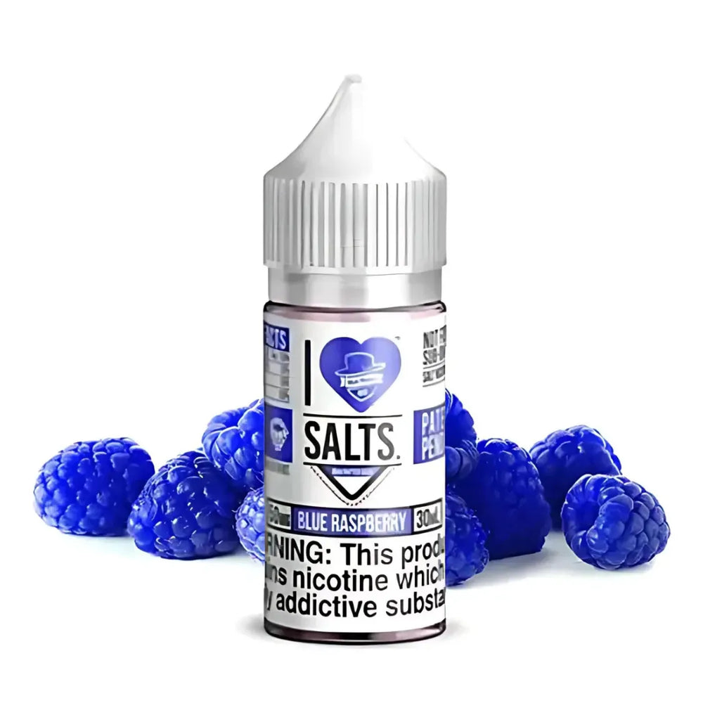 BLUE RASPBERRY - I LOVE SALTS 30ML VAPE E-LIQUID 25MG & 50MG SATL-NIC IN DUBAI, UAE